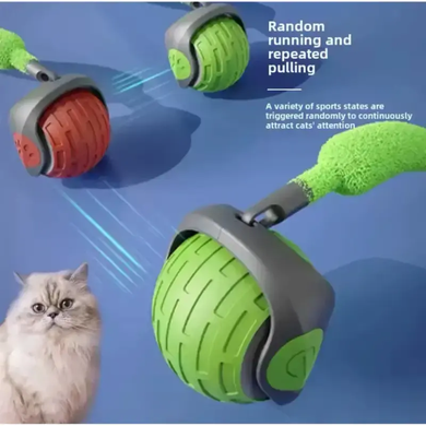Мяч для кошек с пушистой гусиной подушкой, интерактивный забавный, Cat toy ball AND XL1247 OptDropTopD- 2054016 фото