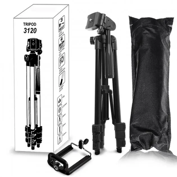 Штатив металевий універсальний для телефону та фотоапарата Tripod 3120 портативний трипод 0,35-1.02м OptDropTopD-2054632158 фото