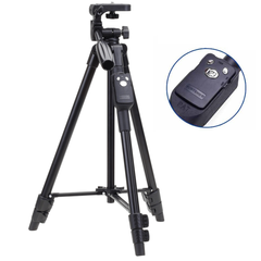 Професійний штатив для телефону з пультом керування TriPod 3388 0.50-1.35 м Чорний Matrix7-00005776 фото