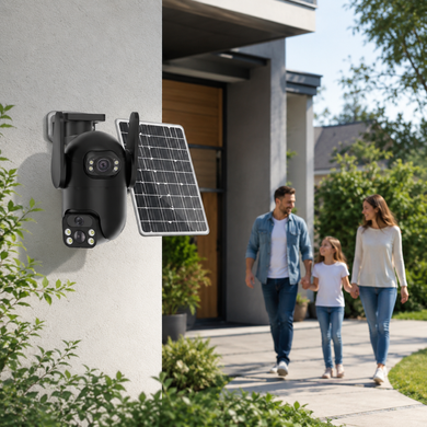 Камера видеонаблюдения с солнечной панелью AND VQ05-4G solar camepa app380 / Камера уличная 6.0 Мп OptDropTopD-2054588 фото