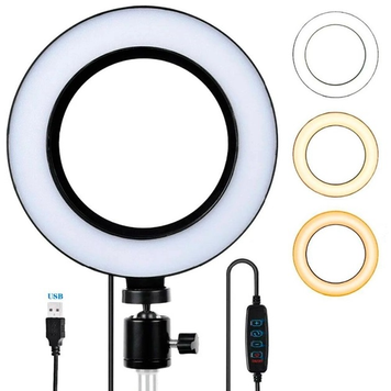 Кольцевая лампа RING FILL LIGHT (16 см) CXB-160 DomteTopD-AD120 фото