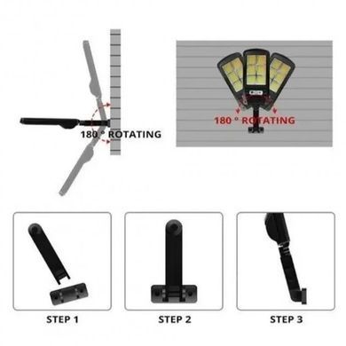 Вуличний ліхтар на сонячній батареї Solar Light BL BK120-6COB 00000064 фото