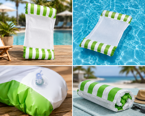 Надувний водний гамак, пліт / Матрац для плавання Pool Loungers / Гамак для плавання з надувними камерами OptDropTopD-KARMA554 фото