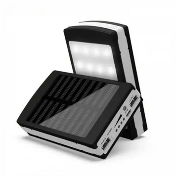 Портативна зарядка Power Bank Led Solar 20000 mah Сонячна панель + Ліхтар Yakov-sp4531 фото