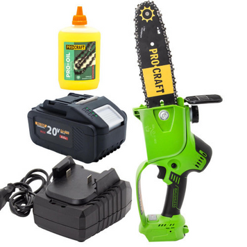 Акумуляторна пила Procraft PKA20 + Battery20/4 + Charger20/1 + масло 200 мл stroy-procraft-pka20  фото