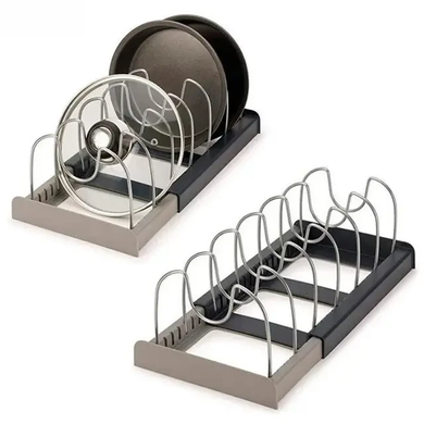 Сушарка для посуду, кришок, пропічок випічки expanding cookware organiser Jampiksik-2060 фото