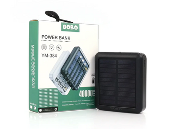 Зовнішній акумулятор (Power Bank) 40000mAh (10000mAh) Boro YM-384 EuroMax-7468 фото