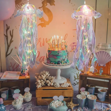 Декоративный светильник Jellyfish Light (медуза с подсветкой, 46 см, 10 LED, теплый белый свет). MA766 KaramanTopD-MA766 фото