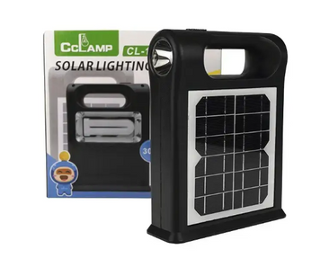 Солнечная зарядная станция + LED фонарь Cclamp CL-12 30W с лампочками + Power Bank TopD-30312 фото