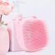 Силіконова масажна мочалка щітка з дозатором Silicone Massage Bath Brush, ассорти