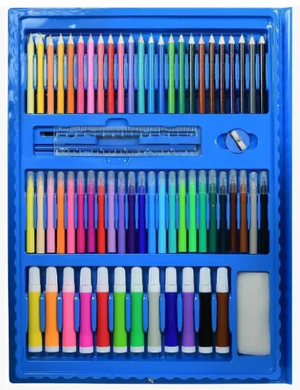 Набор для рисования с мольбертом Art Set 208 предметов Синий 00000038 фото
