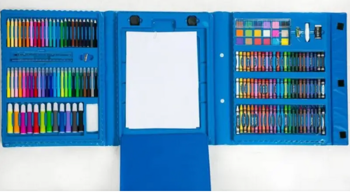 Набор для рисования с мольбертом Art Set 208 предметов Синий 00000038 фото