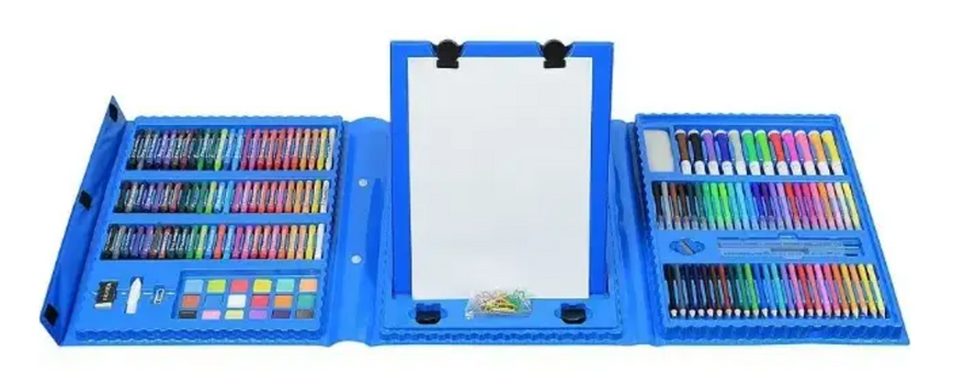Набор для рисования с мольбертом Art Set 208 предметов Синий 00000038 фото