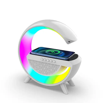 Умный светильник/ Ночник c беспроводной зарядкой для телефона/Bluetooth-колонка OptDropTopD-ME888 фото