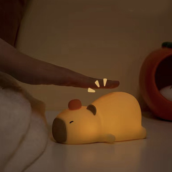 Светильник Аккумуляторный Capybara Sleep Ночник Беспроводной Силиконовый Капибара DomteTopD-793 фото