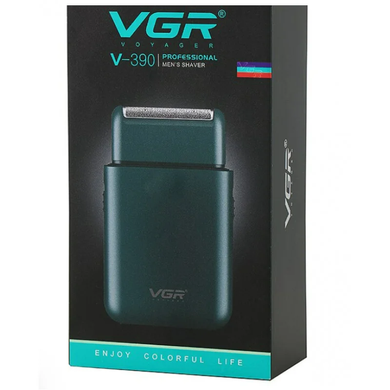 Електробритва VGR Professional Men's Shaver V-390 Green - стильна та зручна бритва для професійного Venerka-VEN0113 фото