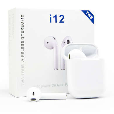 Стерео гарнітура TWS i12 inPods Sensor Bluetooth 5.0  Matrix7-5557 фото