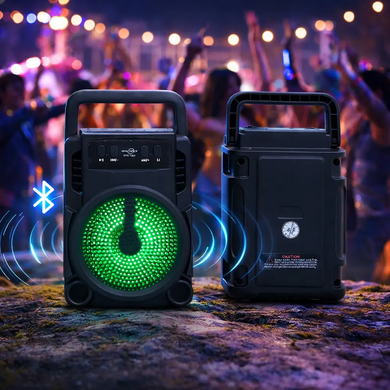 Бездротова портативна колонка GTS-1360 Dual 3" OptDropTopD-G6937 фото