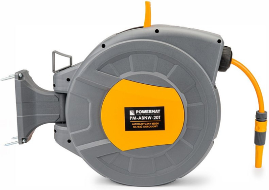 Автоматическая садовая катушка с шлангом для полива 1/2" 20 м Powermat PM-ABNW-20M OptDropTopD-MA-176 фото Автоматическая садовая катушка с шлангом для полива 1/2" 20 м Powermat PM-ABNW-20M OptDropTopD-MA-176 фото