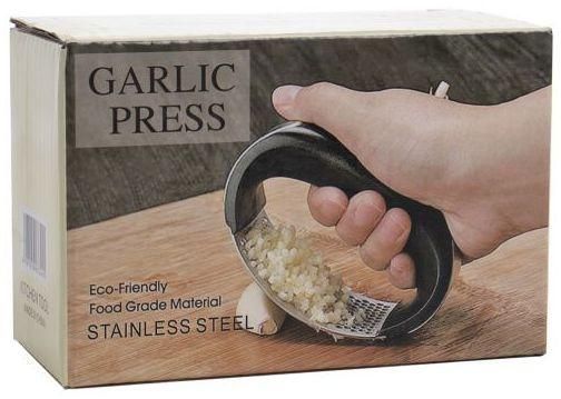 Прес для часнику, подрібнювач Garlic Press з нержавіючої сталі 00000249 фото