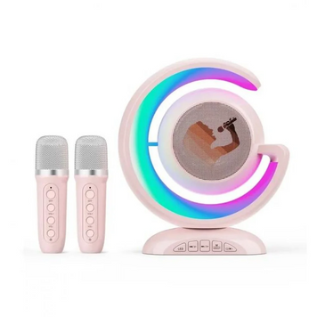 Нічник-лампа з бездротовою Bluetooth колонкою Lightshow з двома мікрофонами YS-110 dtopelectro-YS-110-1 фото